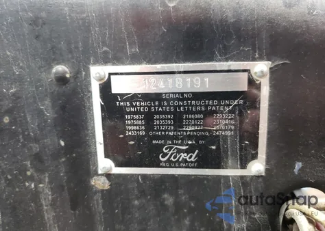 1926 Ford Model T from USA, damaged, VIN 12418191